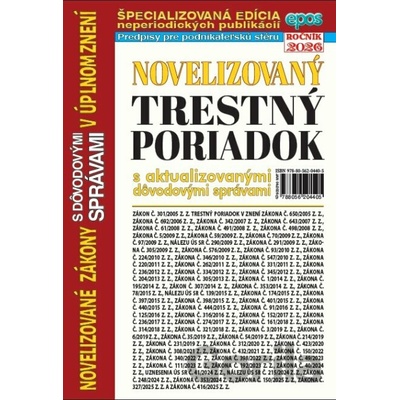 Novelizovaný Trestný poriadok 4/2026 - Kolektív