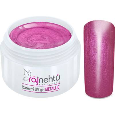 Ráj nehtů Barevný UV gel Metallic Rose 5 ml