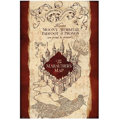CurePink: | Plakát Harry Potter: Marauders Map (61 x 91,5 cm) [FP4099]