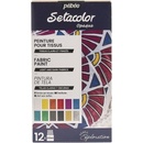 Pébéo Setacolor sada farieb na textil 12 ks 20 ml