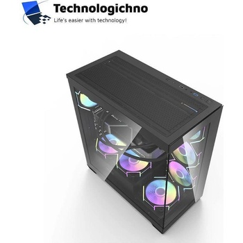 darkFlash DS900 ARGB Black + 7 fans