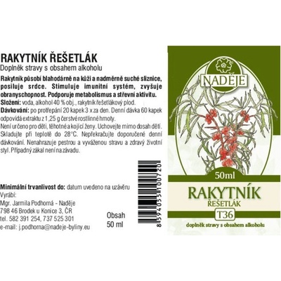 Naděje T36 Rakytník řešetlák 50 ml