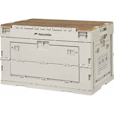 Naturehike skladovací box s deskou 52 l krémový