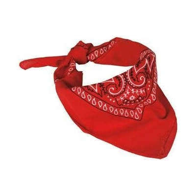 šátek bandana Western červený