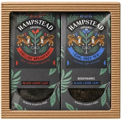 Hampstead Tea BIO Dárkový balíček sypaných černých čajů 2 x 100 g