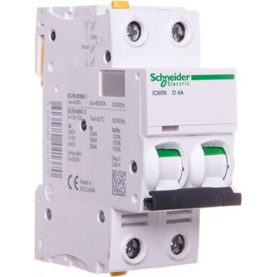 Schneider Electric A9F05204 Acti9 iC60N 2P 4A D 6kA