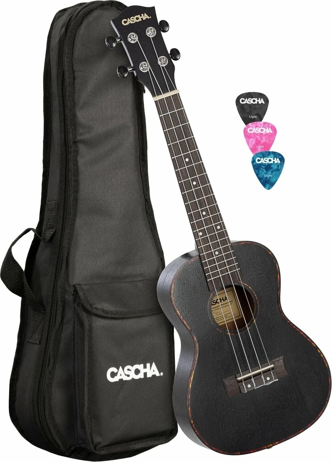 Cascha HH 2300L Black Концертно укулеле (HH 2300L)