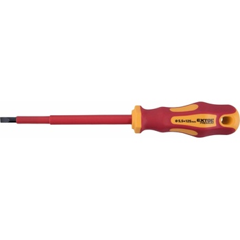 EXTOL PREMIUM Skrutkovač pre elektrikárov, (-)5,5x125mm, VDE, CrV