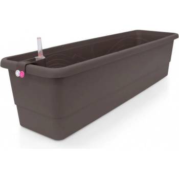 Plastkon samozavlažovací truhlík Gardenie Smart Hnědá, 80x22.5x19 cm