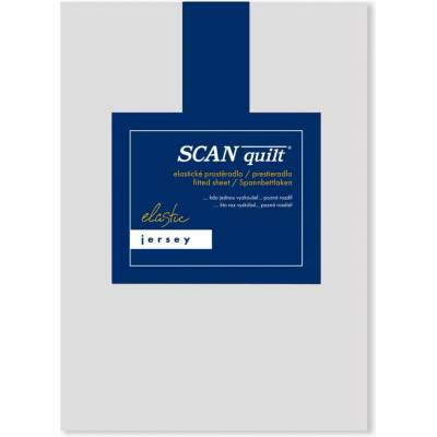 Scanquilt Prestieradlo jersey elastic svetlé sivé 100x220