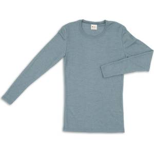 Engel Мъжко копринено термобельо Engel Shirt L/S Merino base layer - Bergblau - размер 46/48 (EU) (014-0745-0711)