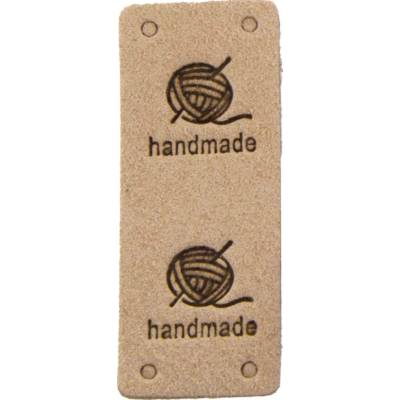 Nášivka HAND MADE klubko 50x20mm Varianta: béžová