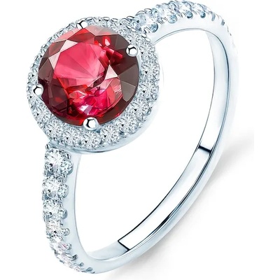SAVICKI Годежен пръстен This is Love: бяло злато, рубин