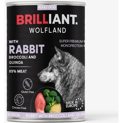 Brilliant Wolfland Králík s brokolicí a quinoou 400 g