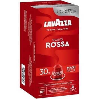 30 бр. алуминиеви кафе капсули Lavazza Rossa съвместими с Nespresso