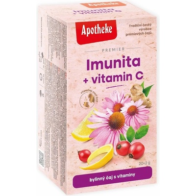 Apotheke Premier Imunita + vitamin C čaj 20 x 2 g
