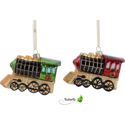Kaeming Vánoční ozdoba LOKOMOTIVA 10,5x4,5x8cm 2 druhy KSD