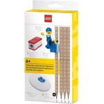LEGO® Комплект графитни моливи, hb, с острилка, гума, минифигура, lego (53708)