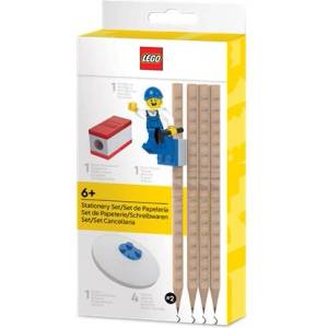 LEGO® Комплект графитни моливи, hb, с острилка, гума, минифигура, lego (53708)