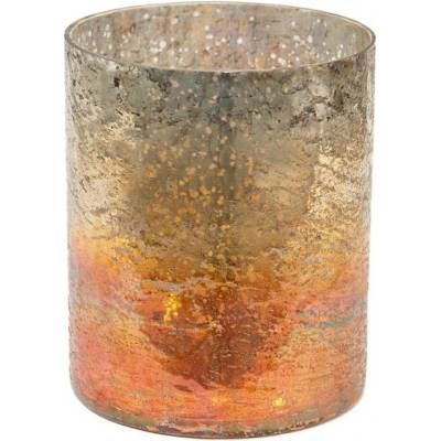 Skleněný nástavec na čajovou svíčku Copper 13*15 cm – 13x16 cm