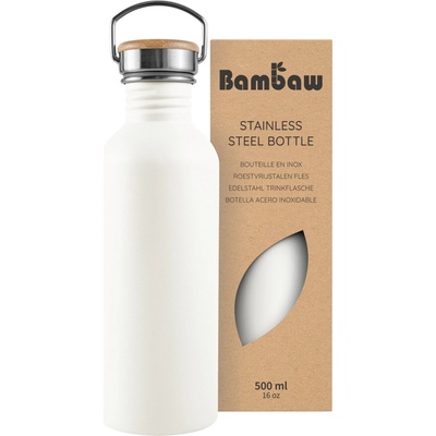 Bambaw Fľaša z nehrdzavejúcej ocele 500 ml Polar White