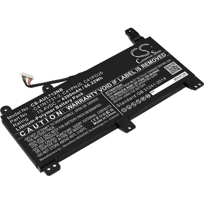 Cameron Sino Батерия за Asus ROG Strix G17, ROG Strix SCAR III G531, ROG Strix G G731 и други, 4300 mAh, Li-Pol (CS-AUL712NB)