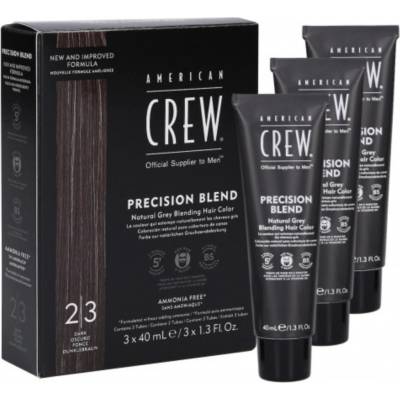 American Crew farba na vlasy precision blend Dark tmavohnedá 2-3 3 x 40 ml