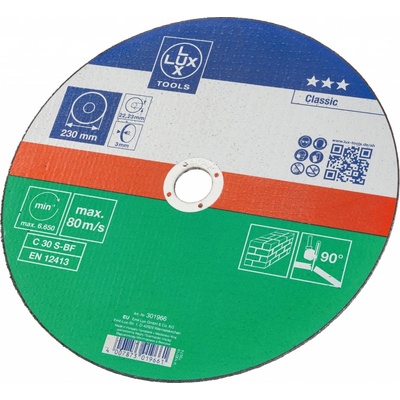 LUX-TOOLS Tkaninový brúsny kotúč Classic na kameň Ø 230 mm