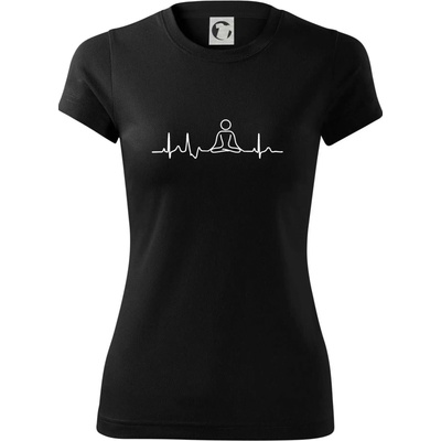 Ekg yoga Dámské Fantasy sportovní dresovina Černá