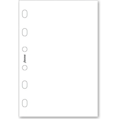 Filofax Poznámkový papír, čistý, bílý, 30 listů náplň kapesních diářů A7