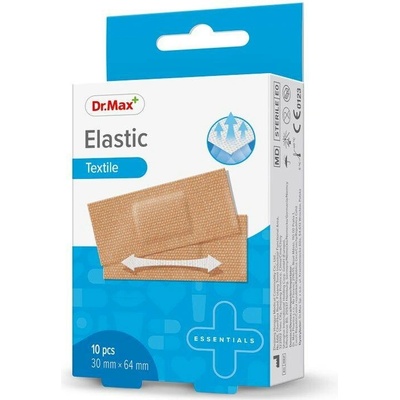 Dr. Max Elastic Textile 30 mm x 64 mm náplast 10 ks