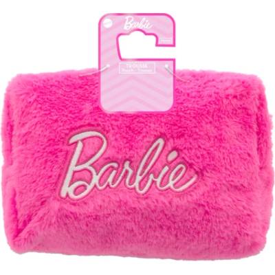 Barbie Козметичен несесер с пух, розов