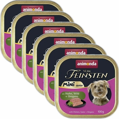 Animonda Vom Feinsten Senior Mini kuře zvěřina a oregano 6 x 100 g