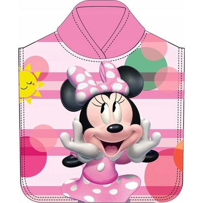 Faro Pončo Minnie stripe Froté 50 x 110 cm