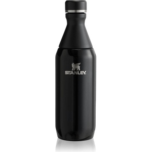 STANLEY All Day Slim Bottle неръждаема бутилка за вода малка Black Gloss