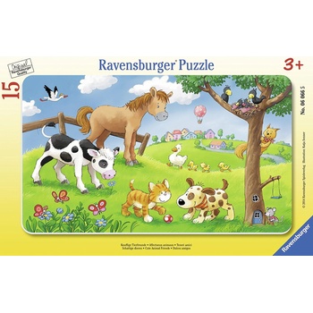 Image 1 of Ravensburger Пъзел Ravensburger от 15 части - Сладки приятели животни (06066)