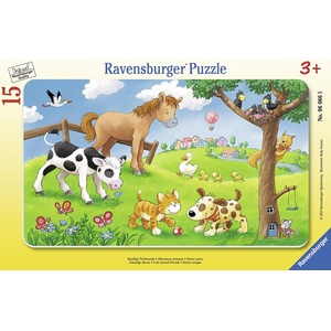 Ravensburger Пъзел Ravensburger от 15 части - Сладки приятели животни (06066) - ozone