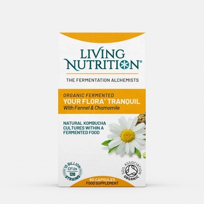 Living nutrition Fermentovaná synbiotika s heřmánkem a fenyklem Your Flora Tranquil 60 kapslí