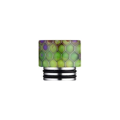 DripTip náustok 810 Snake Pattern guľatý zelená