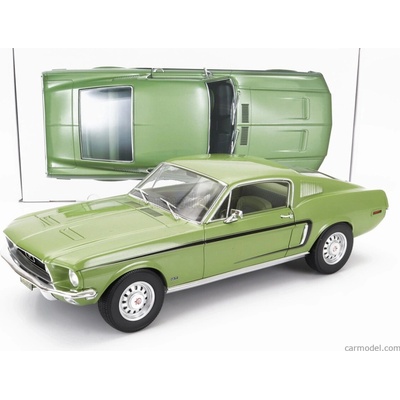 Norev Ford usa Mustang Fastback Gt Coupe 1968 Zelená 1:12