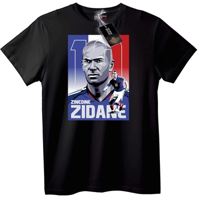 NOONEBRAND Тениска Zinedine Zidane Футболна Легенда - M, White