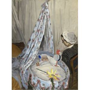 Grafika Art Puzzle - Puzzle Claude Monet - The Cradle - Camille with the Artist's Son Jean, 1867 - 2 000 piese