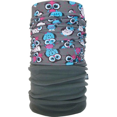 4Fun dětský šátek Owl grey