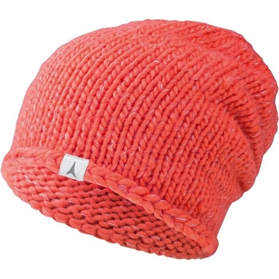 Atomic W Amt Basket Weave beanie coral