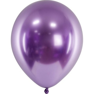 Party Deco CHB1 014 10 Chromované balóny Glossy 27cm Fialová