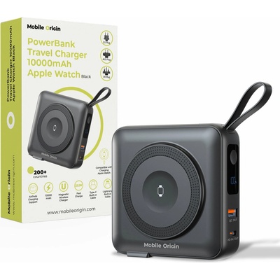 Mobile Origin Powerbank & Travel PBT-03L-BLK