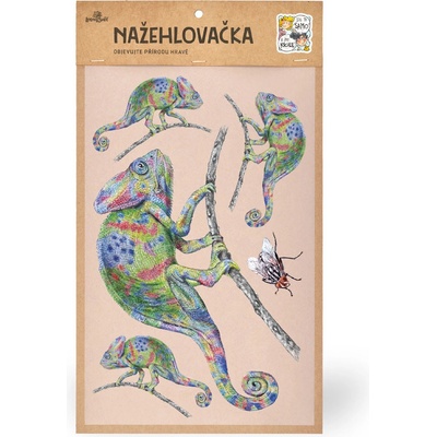Lesní svět Nažehlovačka L 021 - Chameleon