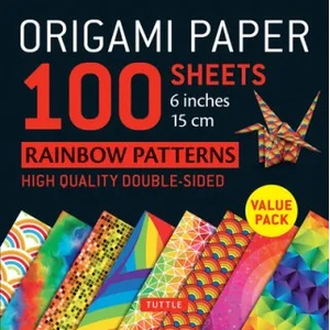 Tuttle Publishing Origami Paper 100 Sheets Rainbow Patterns 6" (15 cm) | TUTTLE