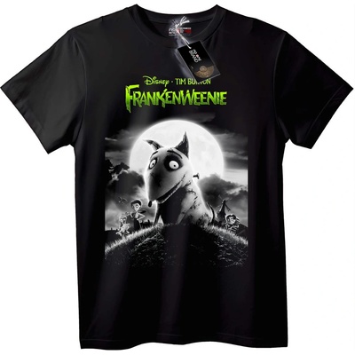 NOONEBRAND Тениска Disney Tim Burton Frankenweenie - L, Black