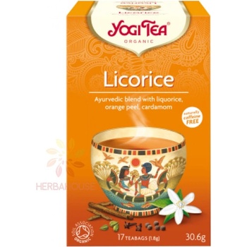 YOGI TEA BIO Ajurvédský čaj Lékořice 17 x 1,8 g